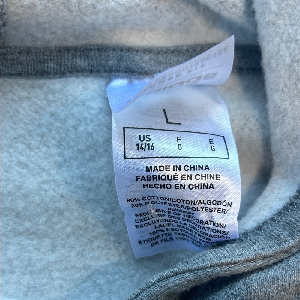 adidas Gray Hoodie and Joggers Set with Teal and Yellow Stripes !! Size large - Picture 8 of 9